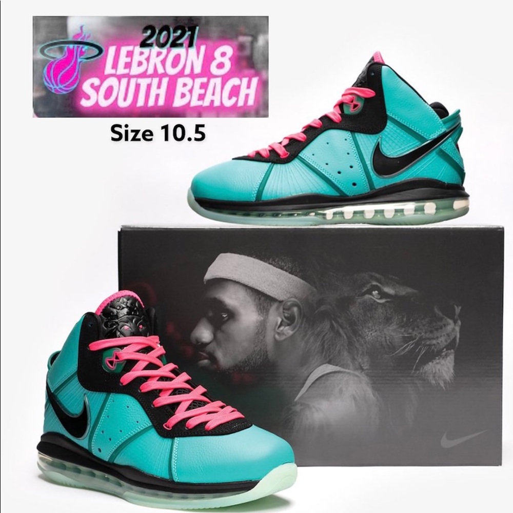 Nike LeBron 8 South Beach 2021 SZ 10.5 CZ0328-400